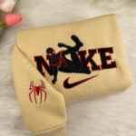 Cartoon Spider Man & Women – New Version Embroidery EMB_S89, Matching Couple Sweatshirt, Matching Couple Hoodie