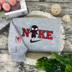 Cartoon Spider Hero – Chibi Embroidery EMB_S87, Matching Couple Sweatshirt, Matching Couple Hoodie